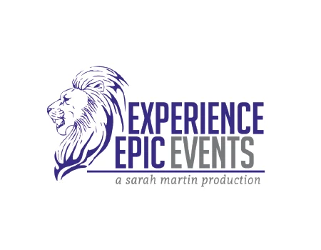 Experience Epic Events logo with a lion illustration